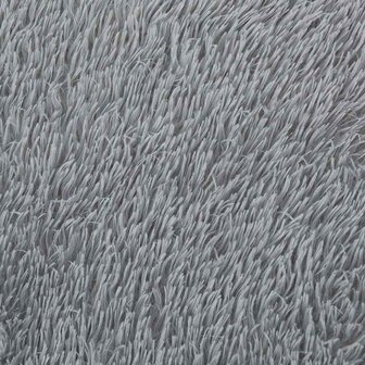 Hoogpolig vloerkleed NAVARRA 80x150 cm polyester zilvergrijs 9