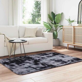 Hoogpolig vloerkleed NAVARRA 120x170 cm polyester donkergrijs 3