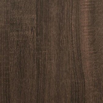 Schoenenbank 80x40x53,5 cm bewerkt hout en metaal bruin eiken 9