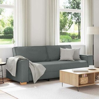 3-zitsbank Donkergrijs 180 cm Stof 1
