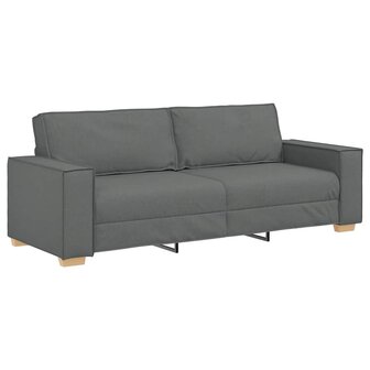 3-zitsbank Donkergrijs 180 cm Stof 2