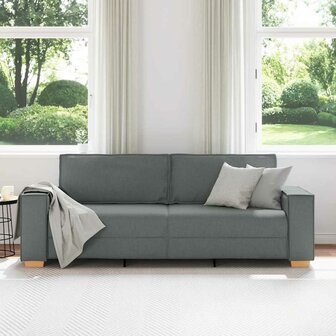 3-zitsbank Donkergrijs 180 cm Stof 3