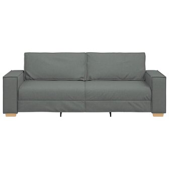 3-zitsbank Donkergrijs 180 cm Stof 4