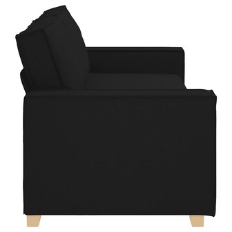 3-zitsbank Zwart 180 cm Stof 5
