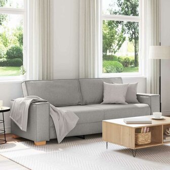 3-zitsbank Wolk Grijs 180 cm Stof 1