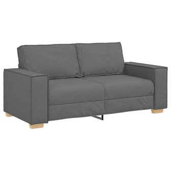 2-zitsbank Donkergrijs 140 cm Stof 2