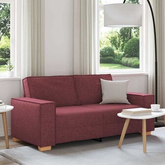 2-zitsbank Wijnrood 140 cm Stof 1