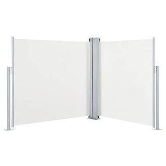 Windscherm uittrekbaar 100x600 cm cr&egrave;me 2