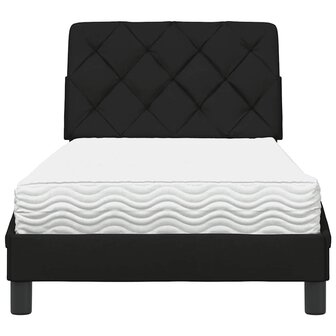 Bed met matras stof zwart 80x200 cm 5