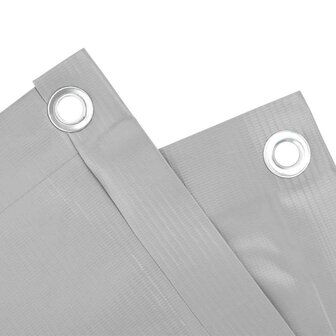Balkonscherm 400x90 cm PVC grijs 4