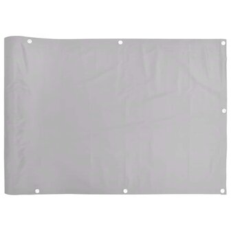 Balkonscherm 600x120 cm PVC grijs 2