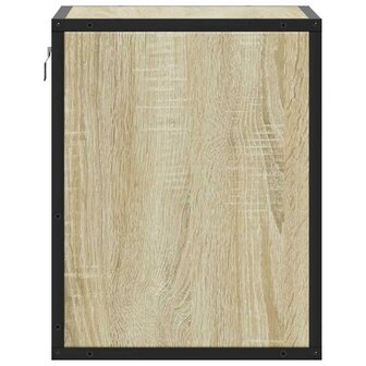 Nachtkastje wandgemonteerd 40x31x39,5 cm sonoma eikenkleurig 6
