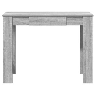 Bureau 100x45x75 cm bewerkt hout grijs sonoma eikenkleurig 4
