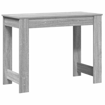 Bureau 100x45x75 cm bewerkt hout grijs sonoma eikenkleurig 7