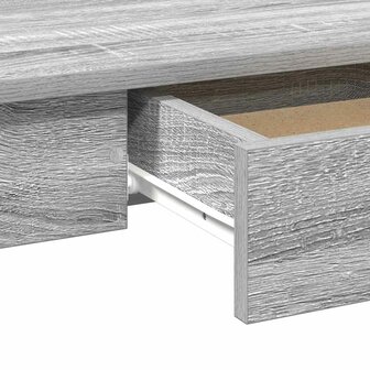 Bureau 100x45x75 cm bewerkt hout grijs sonoma eikenkleurig 8
