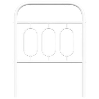 Hoofdbord 75 cm metaal wit 4