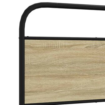 Bedframe zonder matras bewerkt hout sonoma eikenkleur 90x200 cm 8