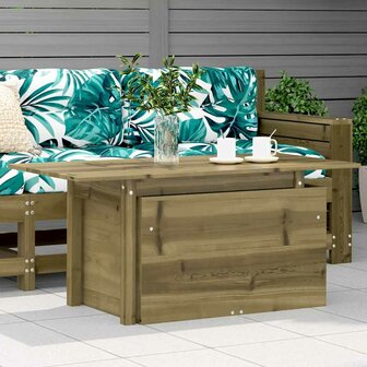 Tuintafel 100x50x75 cm ge&iuml;mpregneerd grenenhout 1