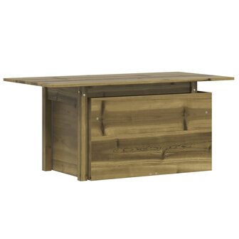 Tuintafel 100x50x75 cm ge&iuml;mpregneerd grenenhout 2