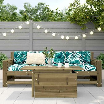Tuintafel 100x50x75 cm ge&iuml;mpregneerd grenenhout 3