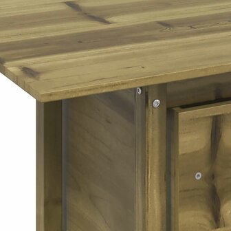 Tuintafel 100x50x75 cm ge&iuml;mpregneerd grenenhout 9