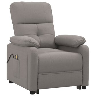 Massagestoel elektrisch stof taupe 3