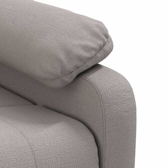 Massagestoel elektrisch stof taupe 9