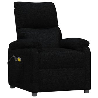 Massagestoel elektrisch stof zwart 3