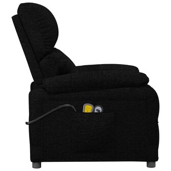 Massagestoel elektrisch stof zwart 5