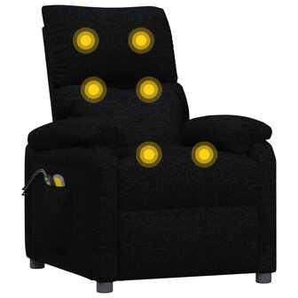 Massagestoel elektrisch stof zwart 7