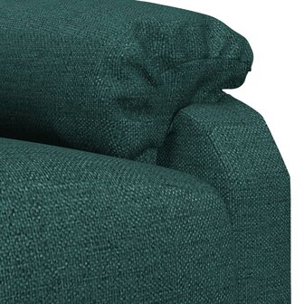 Massagestoel elektrisch verstelbaar stof donkergroen 9