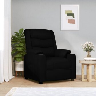 Massagestoel elektrisch kunstleer zwart 1
