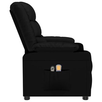 Massagestoel elektrisch kunstleer zwart 5