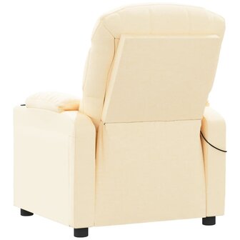 Massagestoel elektrisch stof cr&egrave;mekleurig 5