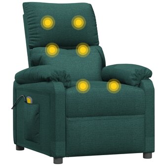 Massagestoel stof donkergroen 6