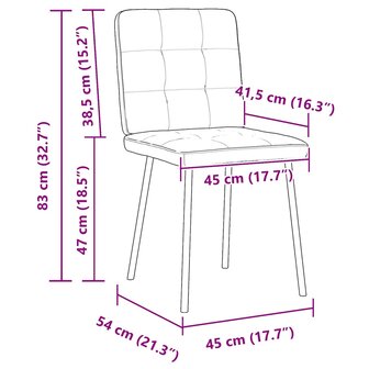 Eetkamerstoelen 2 st fluweel geel 9