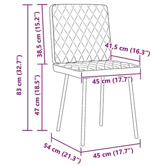 Eetkamerstoelen 2 st fluweel lichtgrijs 9