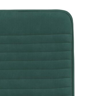 Eetkamerstoelen 2 st fluweel donkergroen 7