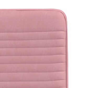 Eetkamerstoelen 2 st fluweel roze 7