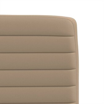 Eetkamerstoelen 2 st kunstleer cappuccinokleurig 7