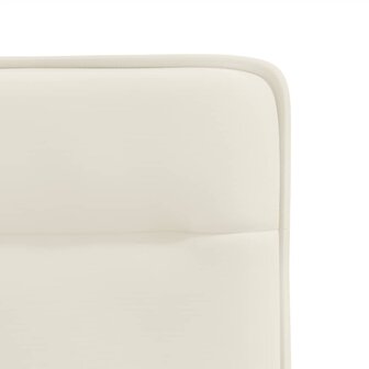 Eetkamerstoelen 2 st fluweel cr&egrave;mekleurig 7