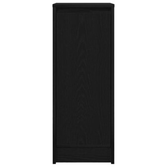 Dressoir 29,5x34x76 cm spaanplaat zwart eikenkleurig 6