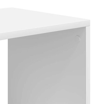 Boekenkast 66x31x112 cm bewerkt hout wit 7