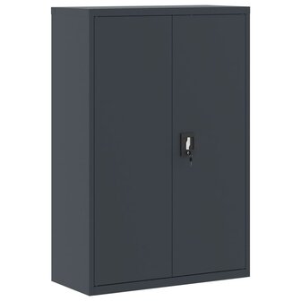 Archiefkast 90x40x140 cm staal antracietkleurig 2