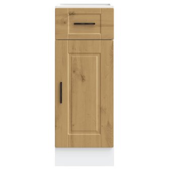 Keuken onderkast &quot;Porto&quot; bewerkt hout artisanaal eikenkleur 4