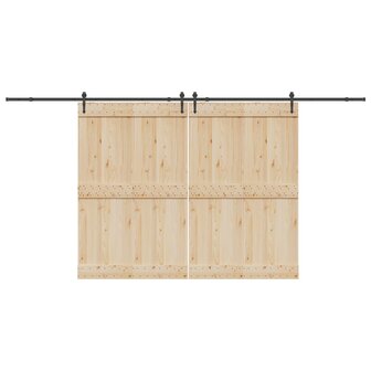 Doos met onderdelen voor schuifdeur 427 cm staal zwart 1