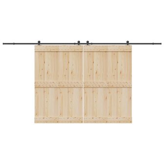 Doos met onderdelen voor schuifdeur 427 cm staal zwart 1