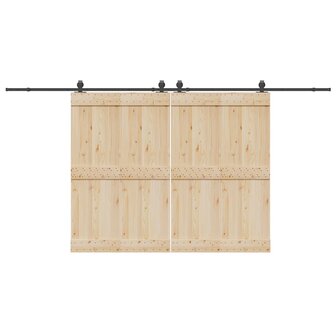Doos met onderdelen voor schuifdeur 427 cm staal zwart 1
