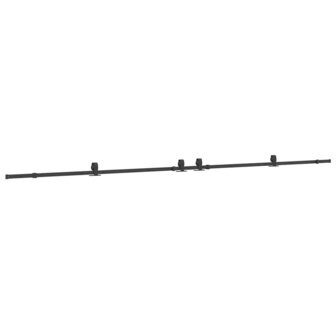 Doos met onderdelen voor schuifdeur 427 cm staal zwart 2
