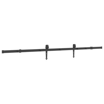 Doos met onderdelen voor schuifdeur 213,5 cm staal zwart 7